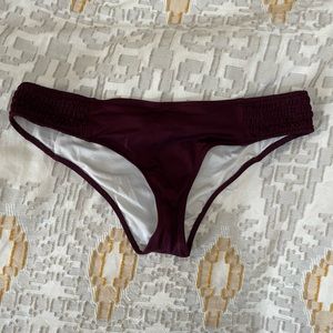 Victoria’s Secret Maroon Bikini Bottom Size Medium